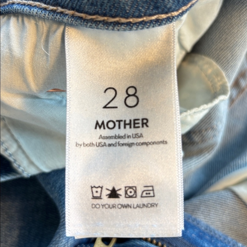 MOTHER The Rambler Zip Flood Jeans wide leg - Picture 5 of 7
